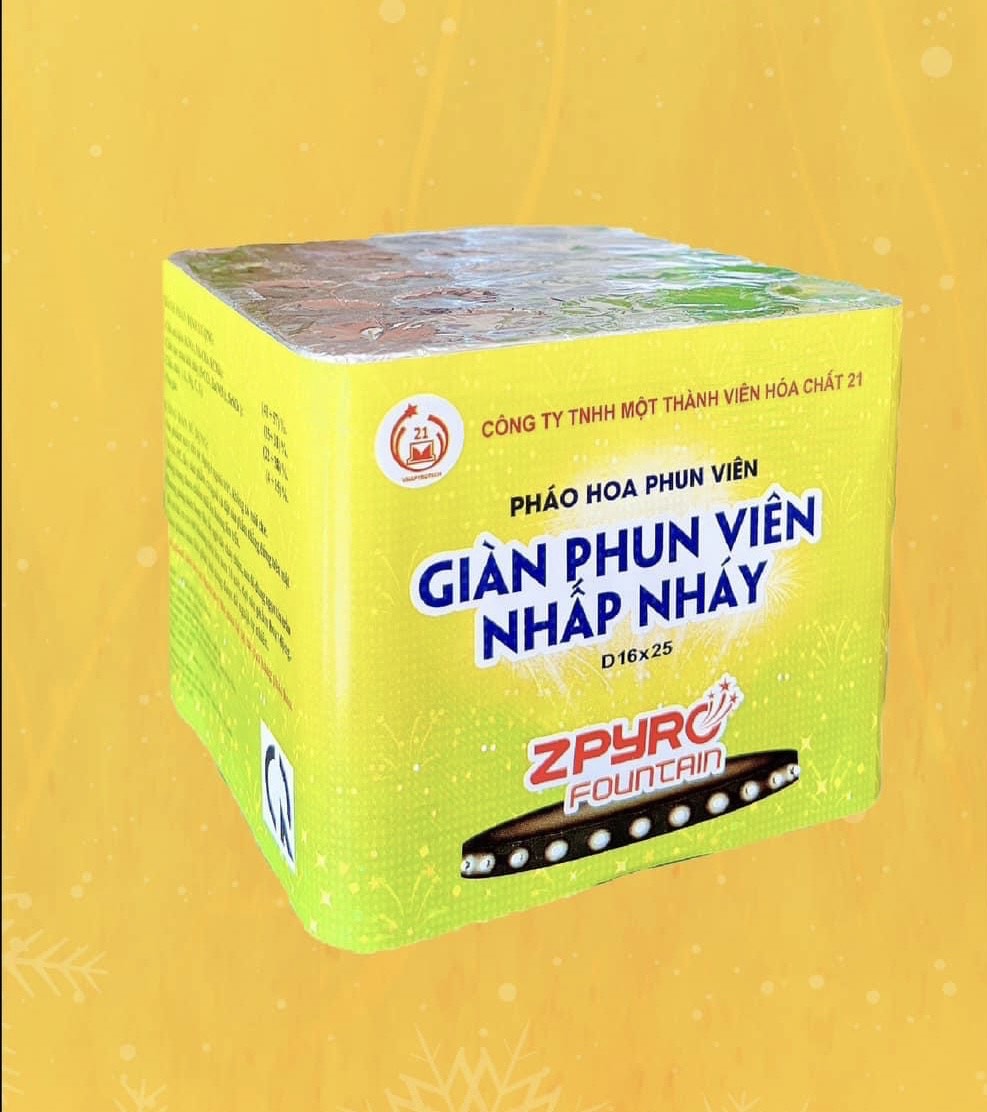 Những điều cần biết về pháo hoa giàn phun viên nhấp nháy