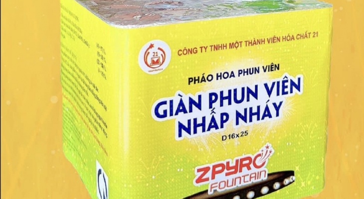 Những điều cần biết về pháo hoa giàn phun viên nhấp nháy